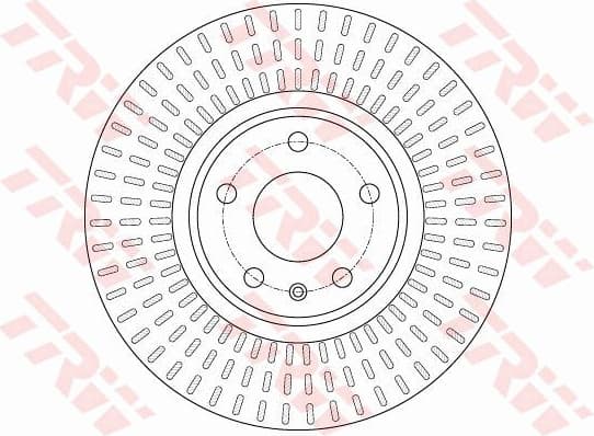 Brake discs kit front (2pcs), Top Quality DF6148 - image 4