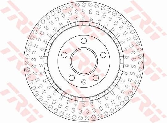 Brake disc, 1pcs REAR, Top Quality DF6175S