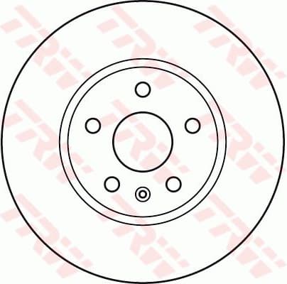 Brake Disc TRW SINGLE DF4996S - image 2