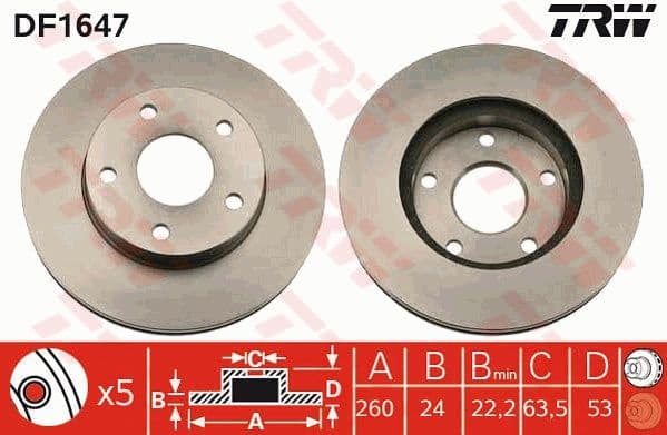Brake Disc DF1647