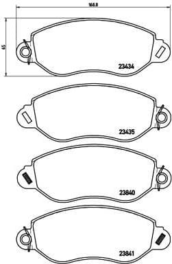 Brake Pad Set, disc brake PRIME LINE P24053