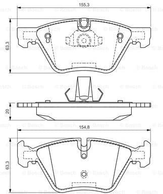 Brake Pad Set, disc brake 0986494118 - image 7