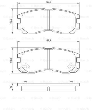Brake Pad Set, disc brake 0986460979 - image 7
