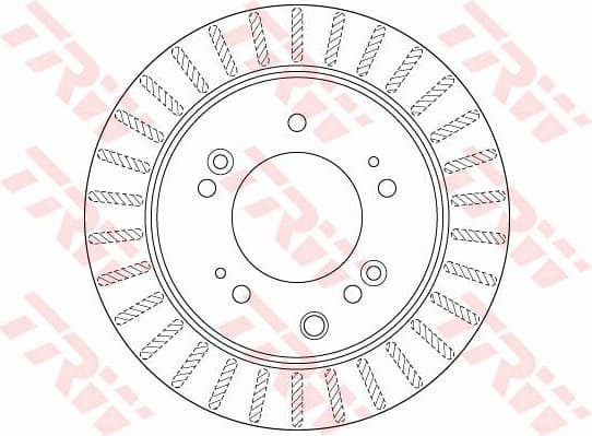 Brake Disc TRW SINGLE DF6191S
