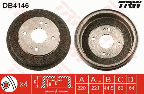 Brake Drum DB4146
