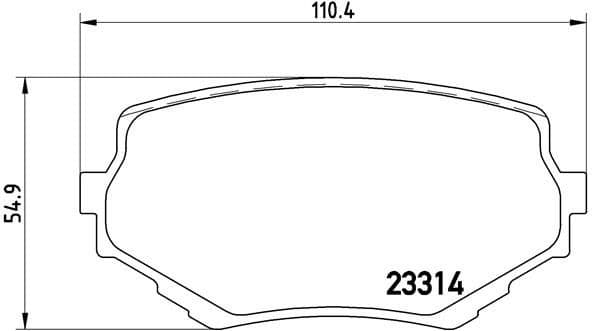 Brake Pad Set, disc brake PRIME LINE P79009