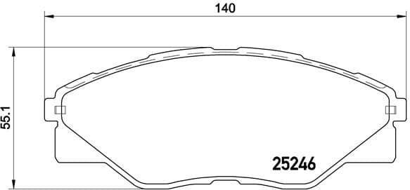 Brake Pad Set, disc brake PRIME LINE P83137