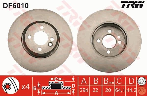 Brake Disc DF6010