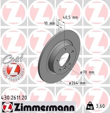 Brake Disc COAT Z 430.2611.20
