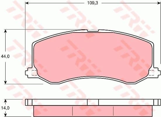 Brake Pad Set, disc brake GDB3237