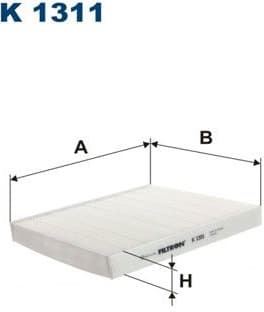 Filter, cabin air K1311