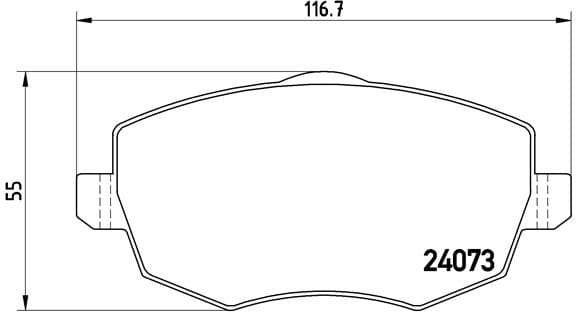Brake Pad Set, disc brake PRIME LINE P23095