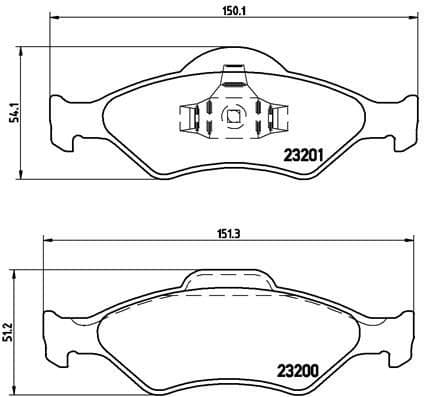 Brake Pad Set, disc brake PRIME LINE P24054