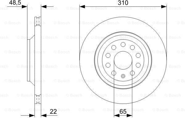 Brake Disc 0986479303 - image 2