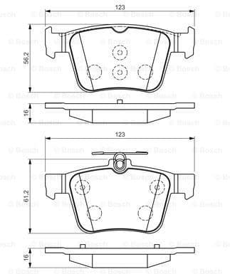 Brake Pad Set, disc brake 0986494658 - image 7