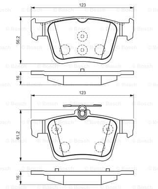 Brake Pad Set, disc brake 0986494659