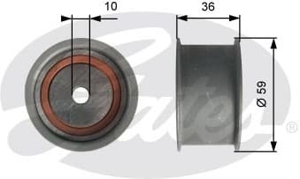 Deflection Pulley/Guide Pulley, timing belt PowerGrip™ T41227