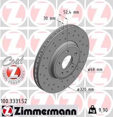 Brake Disc SPORT BRAKE DISC Z 100.3331.52