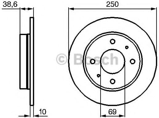 Brake Disc 0986479236