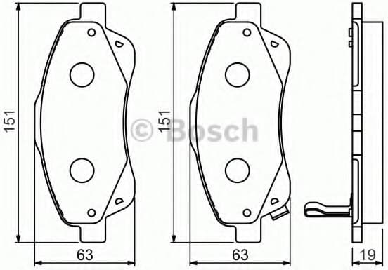 Brake Pad Set, disc brake 0986494054