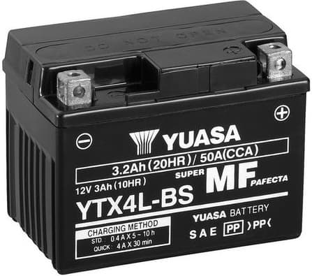 Starter Battery Maintenance Free YTX4L-BS