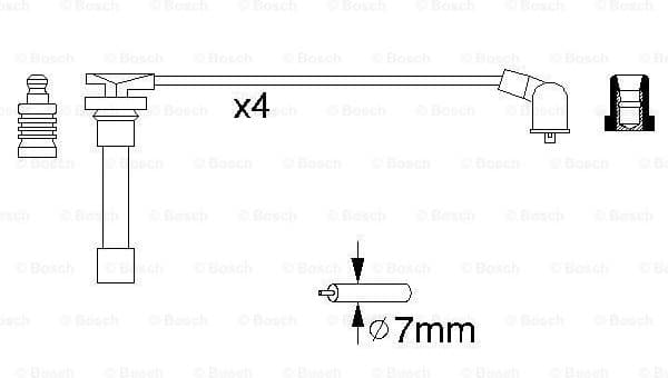 Ignition Cable Kit 0986356793 - image 5
