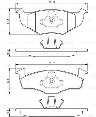 Brake Pad Set, disc brake 0986424449 - image 7