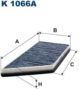 Filter, cabin air K1066A