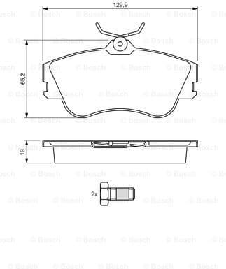 Brake Pad Set, disc brake 0986461753 - image 7