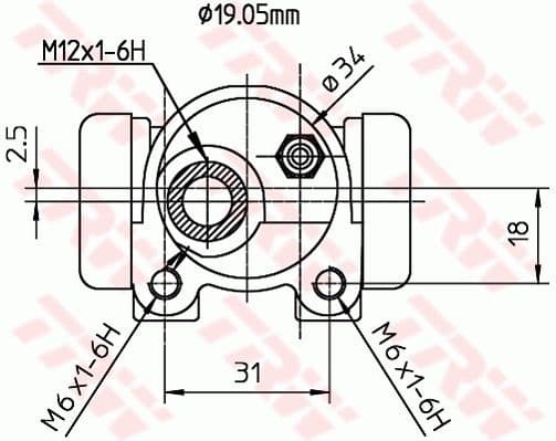 Wheel Brake Cylinder BWD134 - image 2