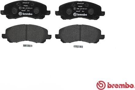 Brake pads front, Top Quality P54030 - image 2