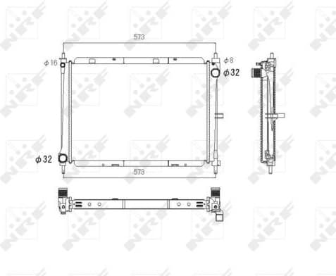 Radiator, engine cooling 53758 - image 2