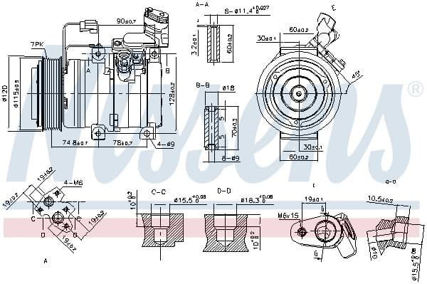 Compressor, air conditioning ** FIRST FIT ** 89586
