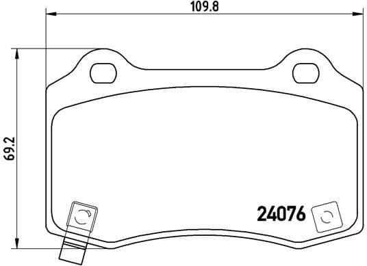 Brake Pad Set, disc brake PRIME LINE P11024