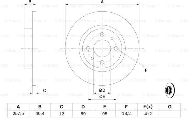 Brake Disc 0986478343 - image 5