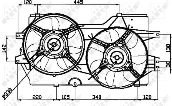 Fan, engine cooling 47031