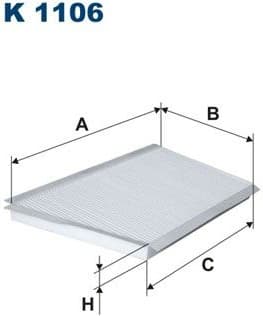 Filter, cabin air K1106