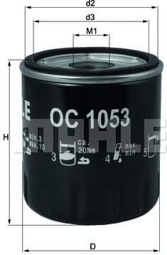 Filter oil OC1053