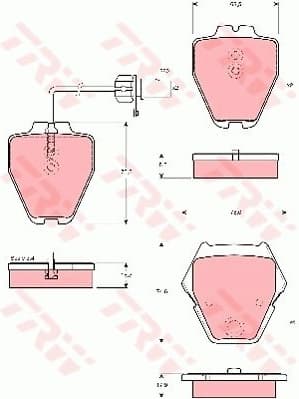 Brake Pad Set, disc brake GDB1505