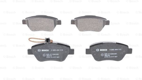 Brake Pad Set, disc brake 0986494113