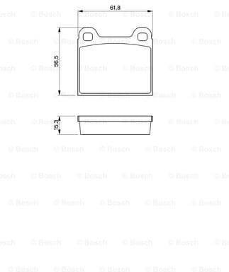 Brake Pad Set, disc brake 0986462282