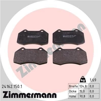 Brake Pad Set, disc brake 24162.150.1 - image 2