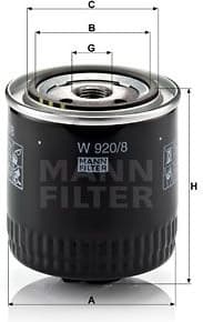 Oil Filter W920/8
