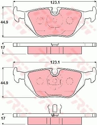 Brake Pad Set, disc brake GDB1343