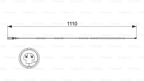 Warning Contact, brake pad wear 1987473515 - image 2