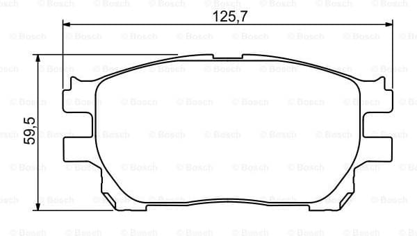 Brake Pad Set, disc brake 0986494212 - image 2
