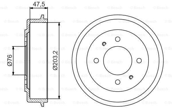 Brake Drum 0986477180