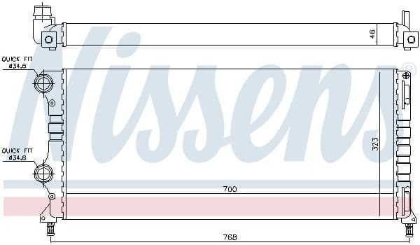 Radiator, engine cooling 61765