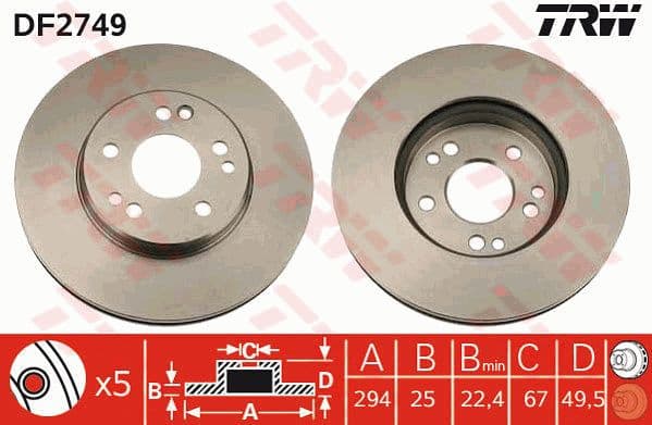 Brake Disc DF2749