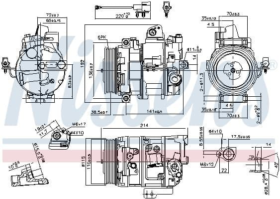 Compressor, air conditioning ** FIRST FIT ** 890117